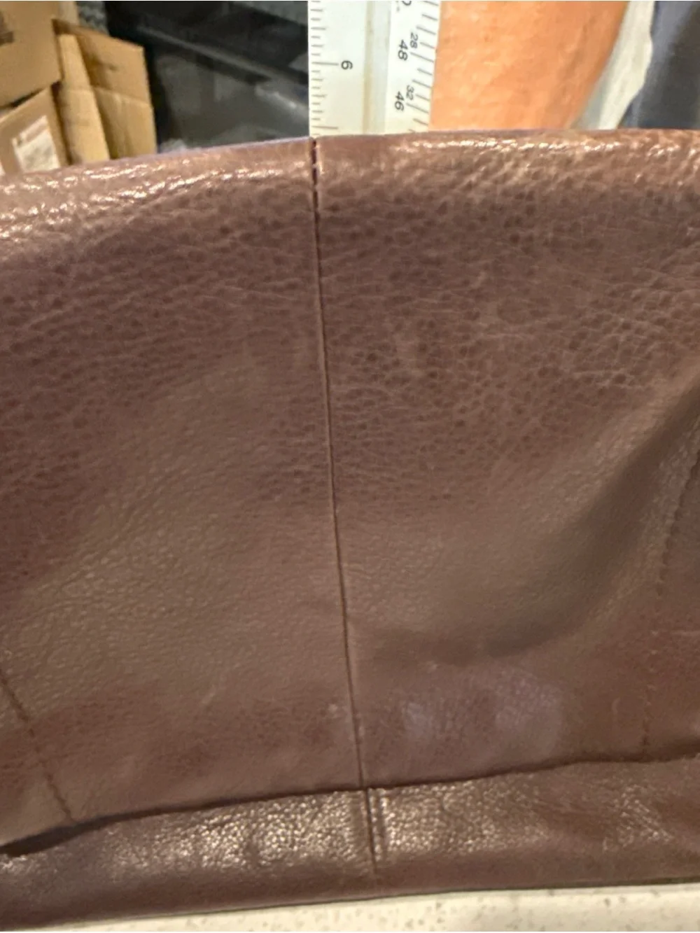Rolf’s Leather Crossbody Bag in Dark Brown